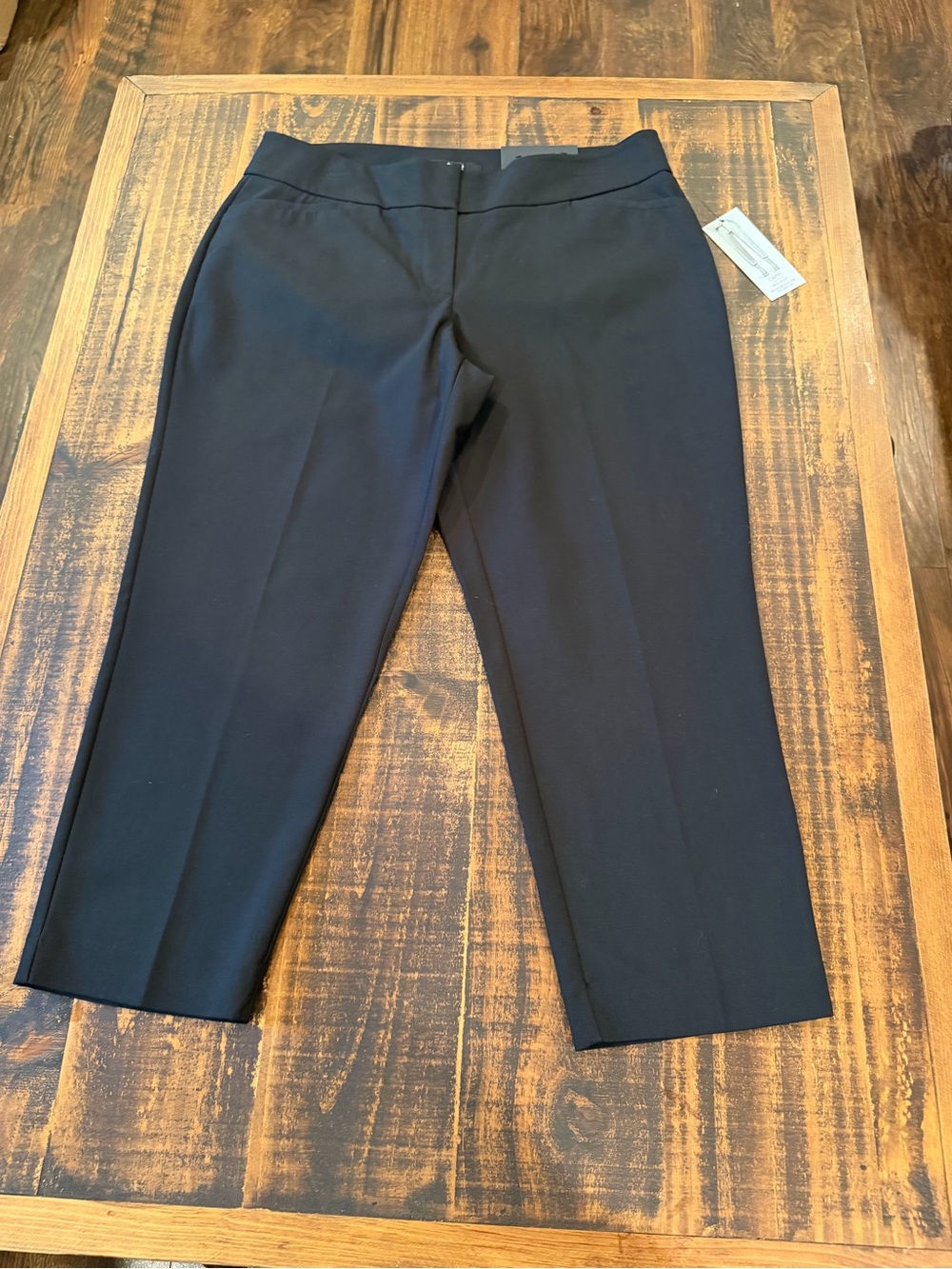 Apt. 9 Black Stretch Capris - Cropped Straight Leg